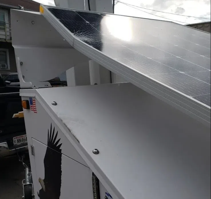 Green Bay Police Investigating Damaged Surveillance Trailer