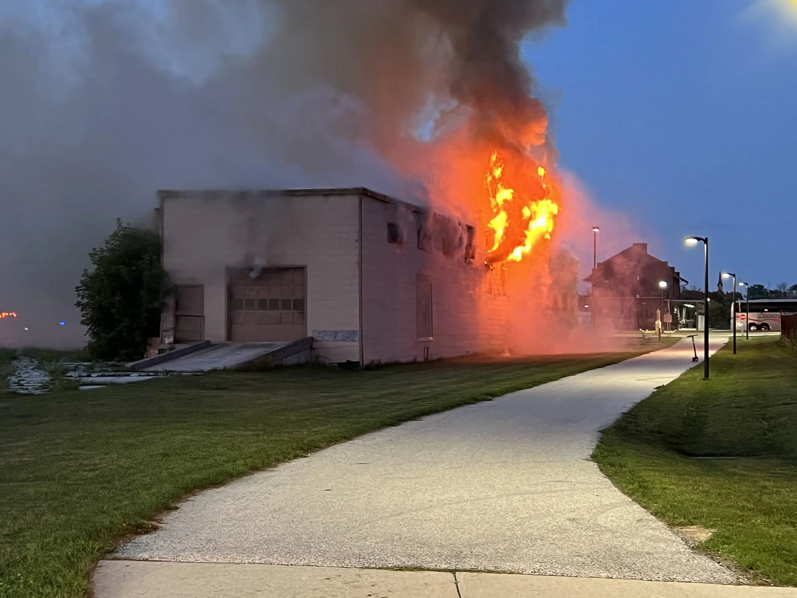 Fire Crews Battle Blaze Near Sheboygan River for 8 Hours
