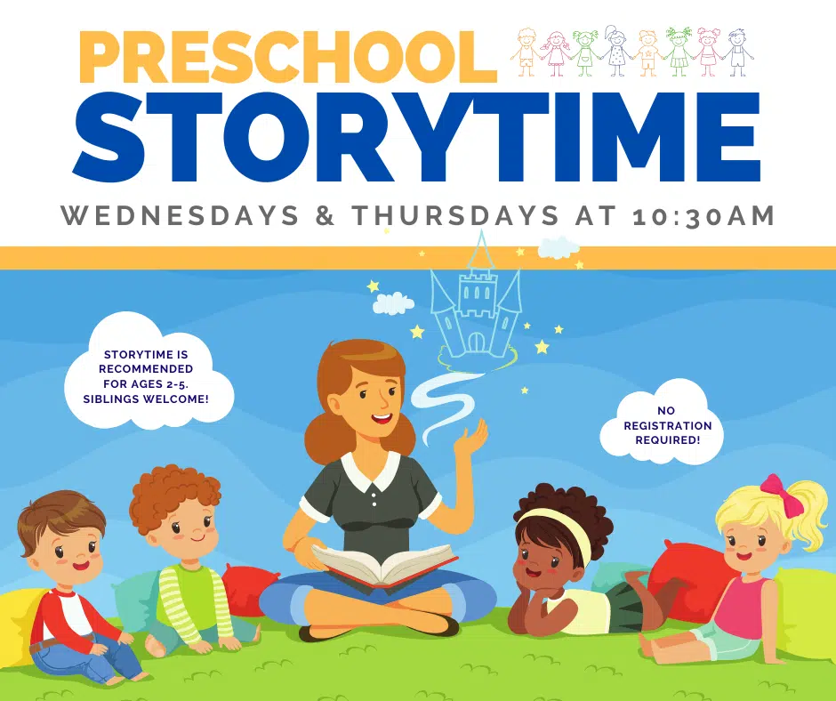 Manitowoc Public Library Offers Storytime for Babies and Preschoolers