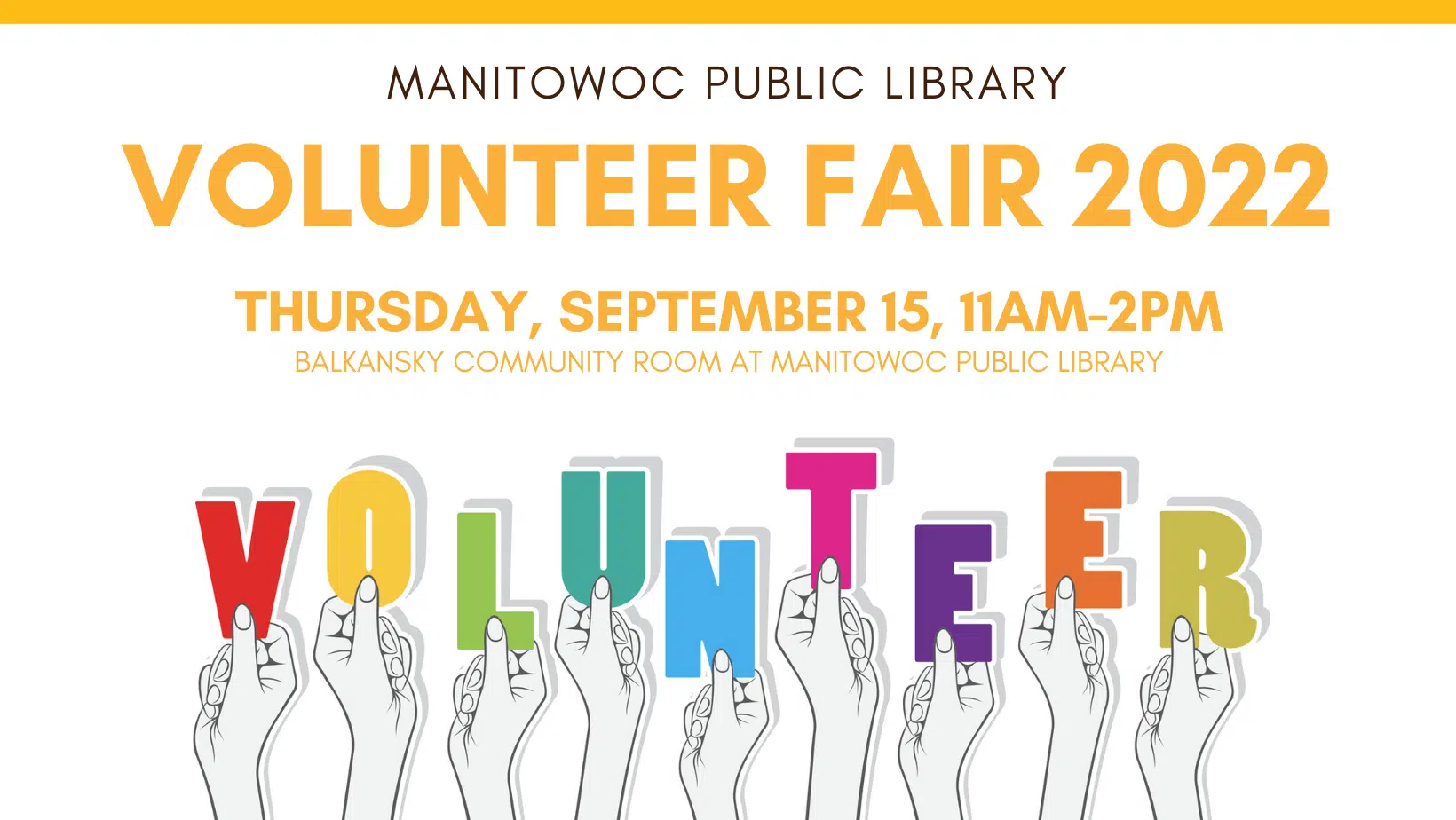 Manitowoc Public Library to Host Volunteer Fair