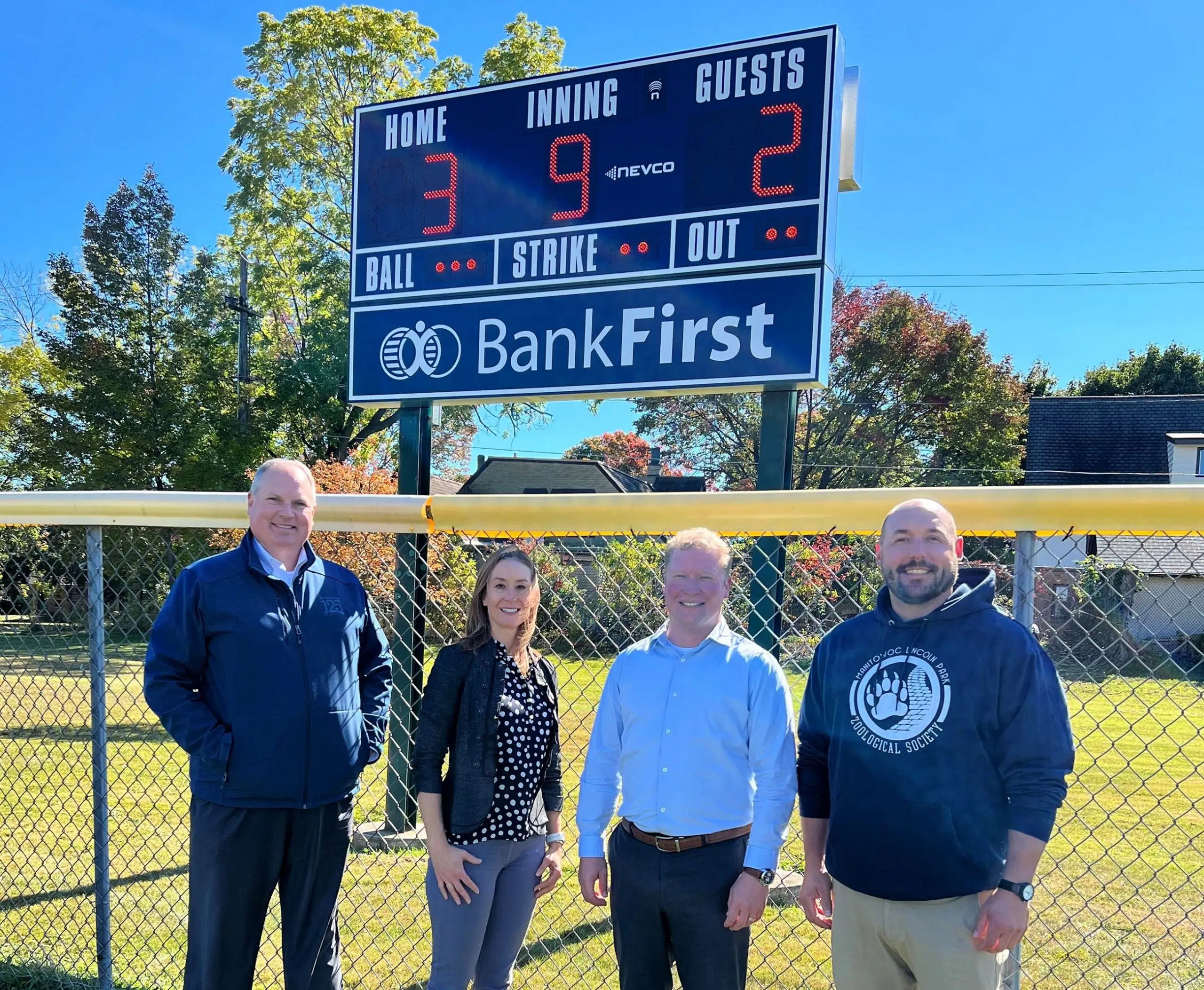 Bank First Donates Scoreboards To Manitowoc Parks