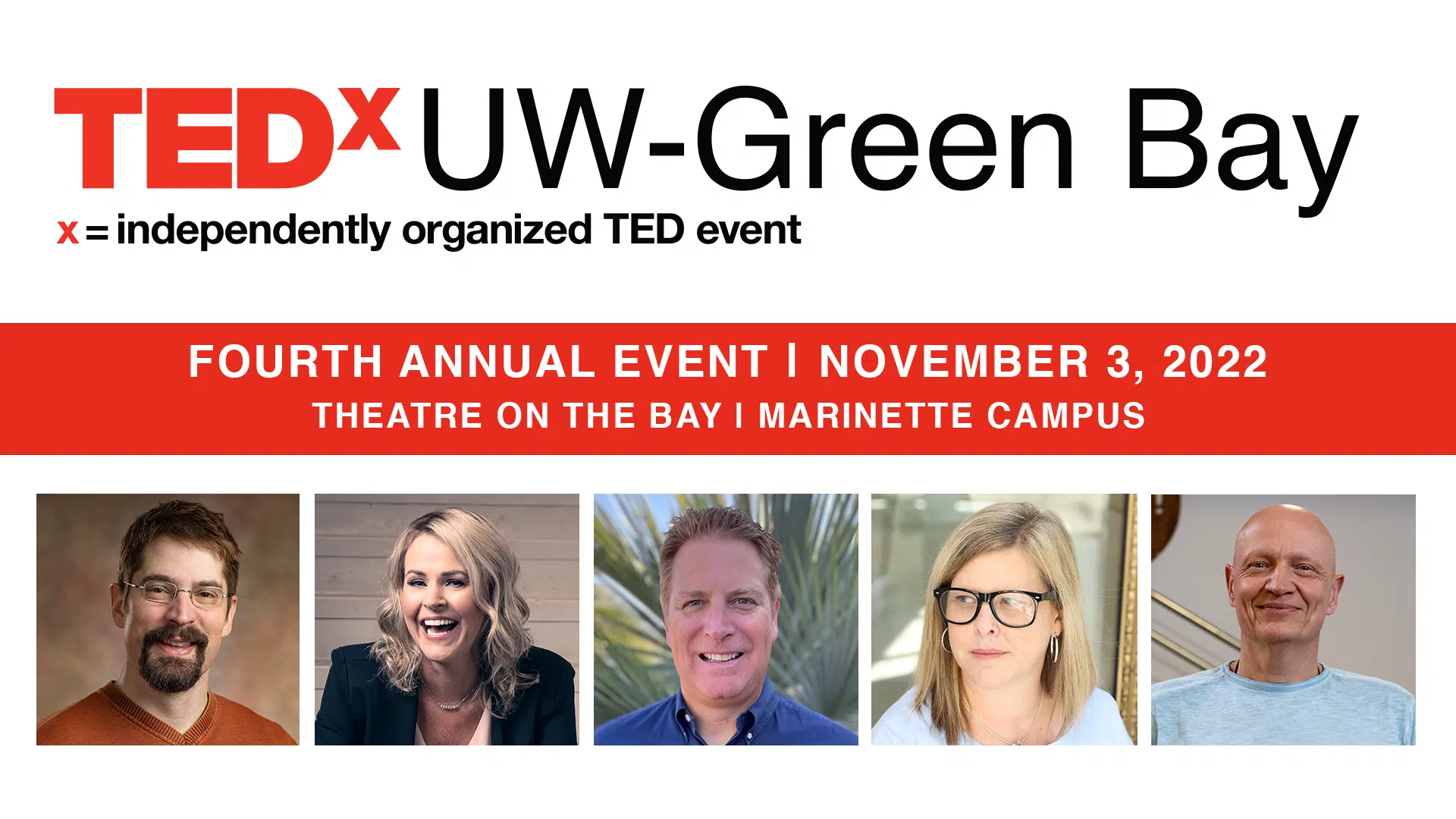 Speaker List Announced for TEDxUW-Green Bay 2022