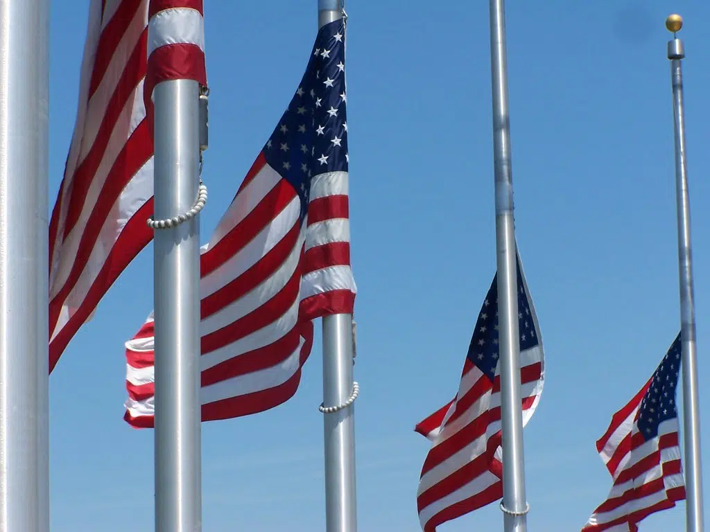 Wisconsin Flags at Half Staff