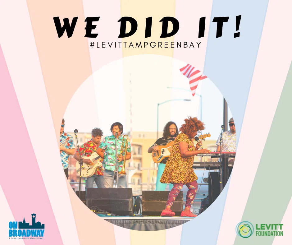 On Broadway Receives $90K, Multi-Year Grant to Present the Levitt AMP Green Bay Music Series