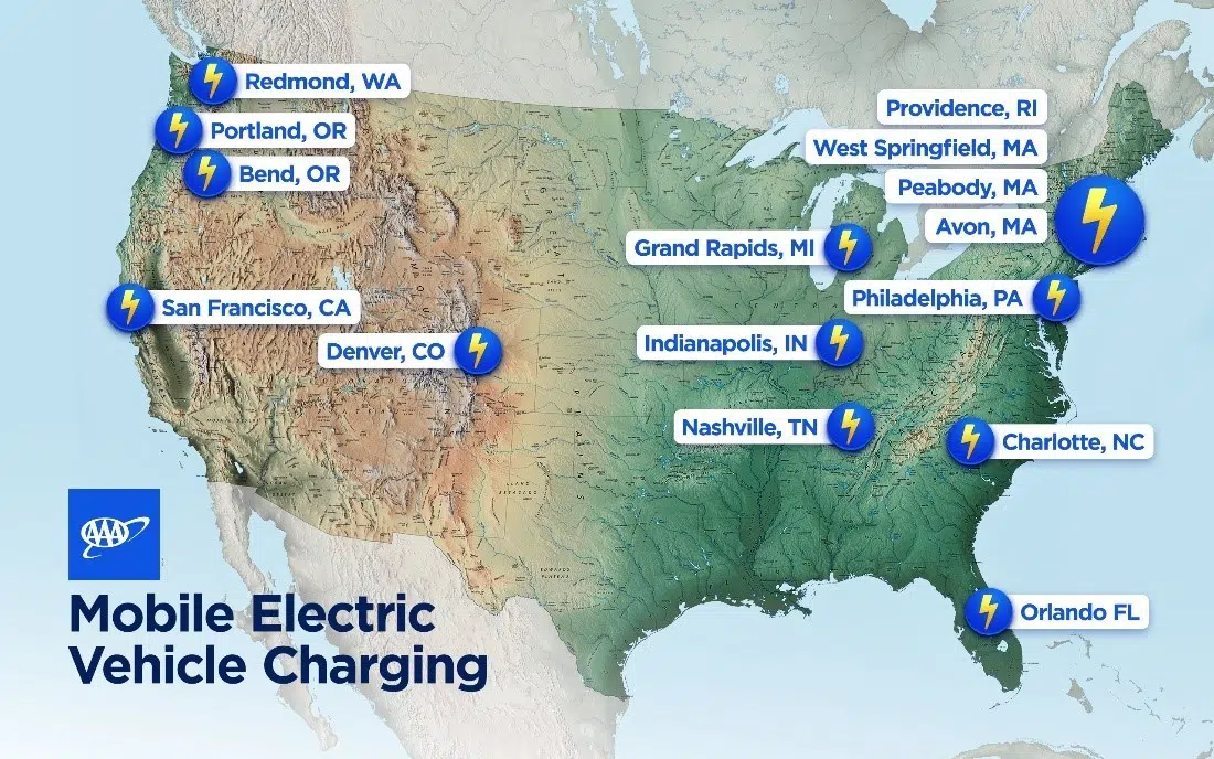 AAA Expanding Service; Offers Mobile Electric Vehicle Charging in Select Cities