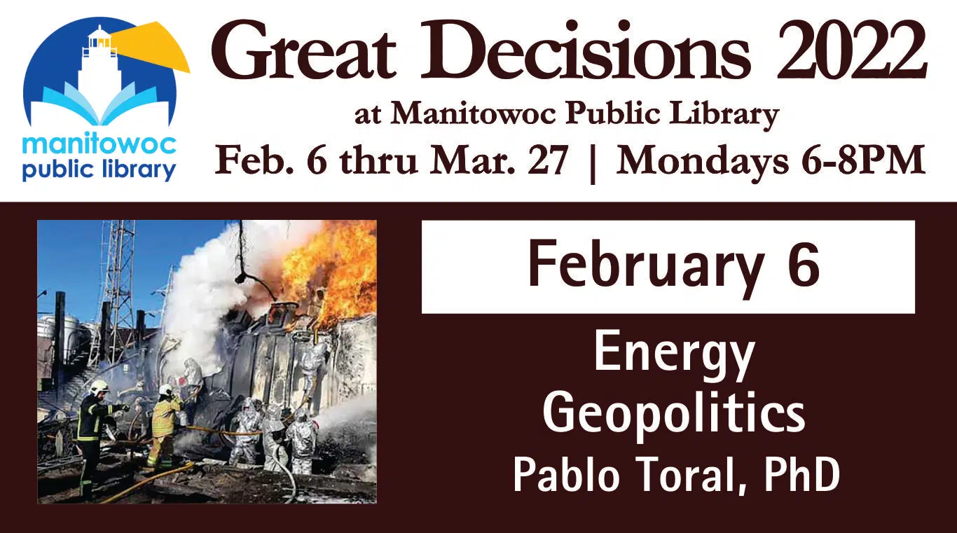 Great Decisions Lecture Series Returns to Manitowoc Public Library for the Sixteenth Year