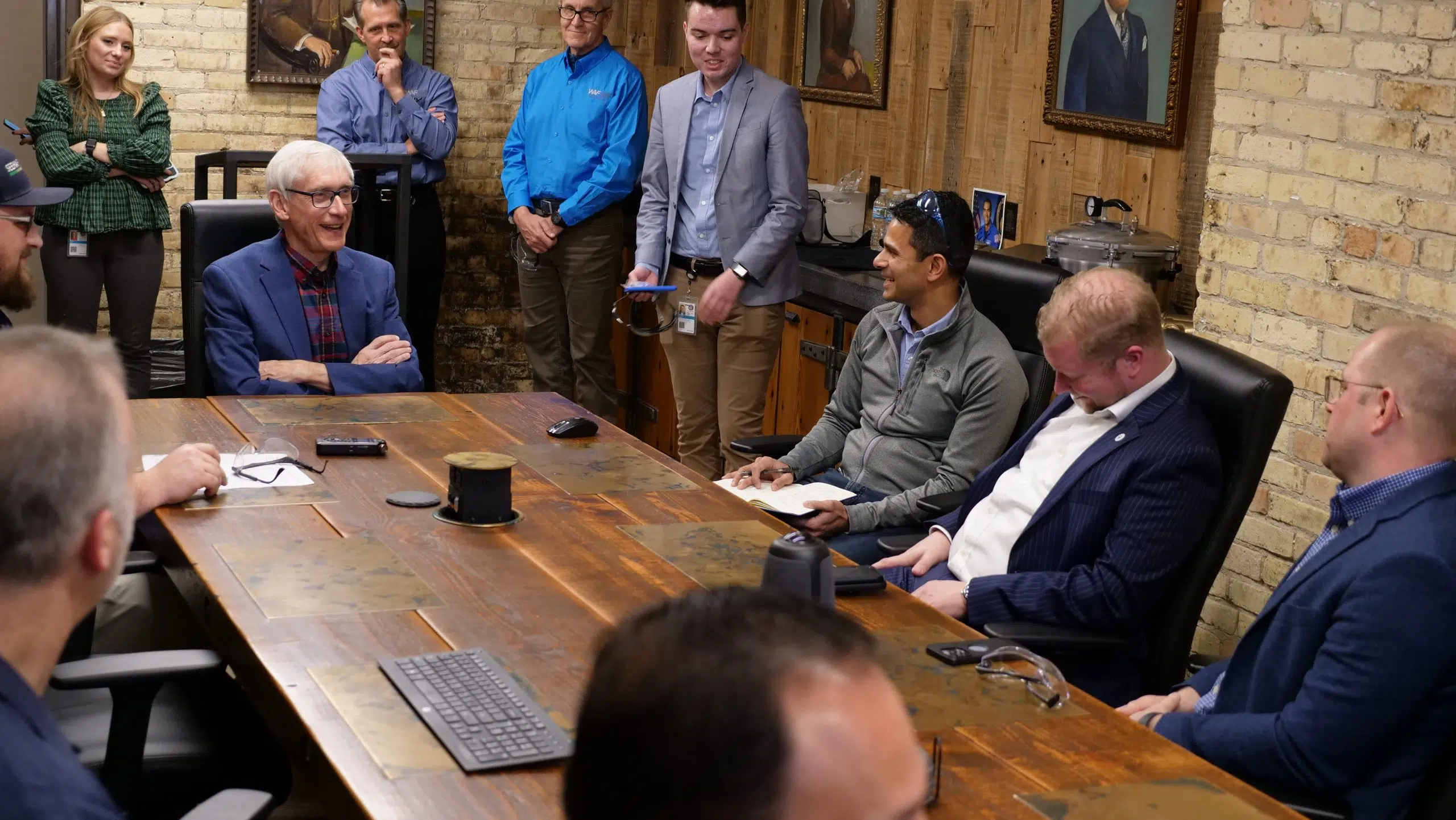 Governor Evers Visits WAF, Pushes for Passage of Paid Family and Medical Leave Program