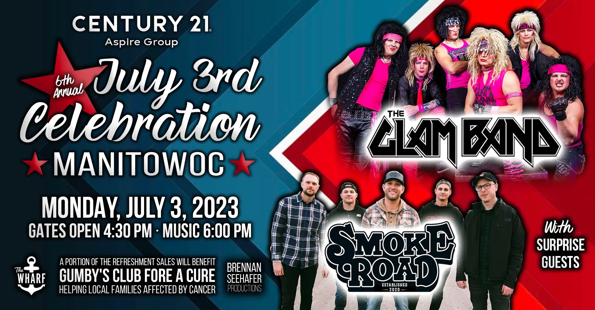 The Wharf Announces Band Line Up for July 3rd Celebration