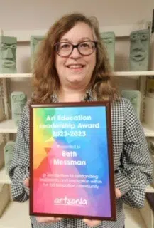 Two Rivers Teacher Honored with 2023 Art Education Leadership Award