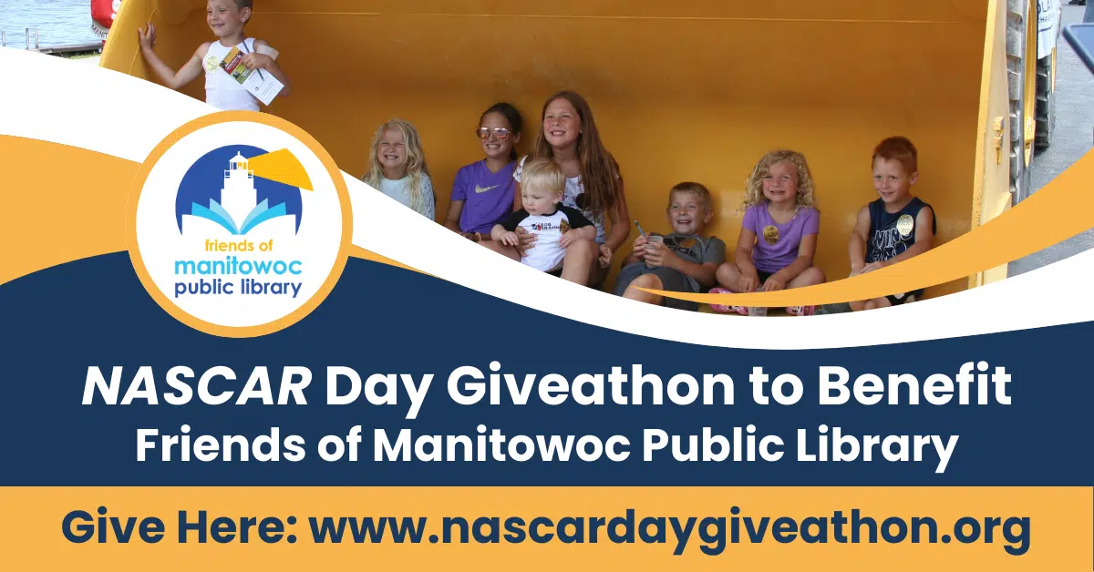 Friends of Manitowoc Public Library Participating in NASCAR Day Giveathon