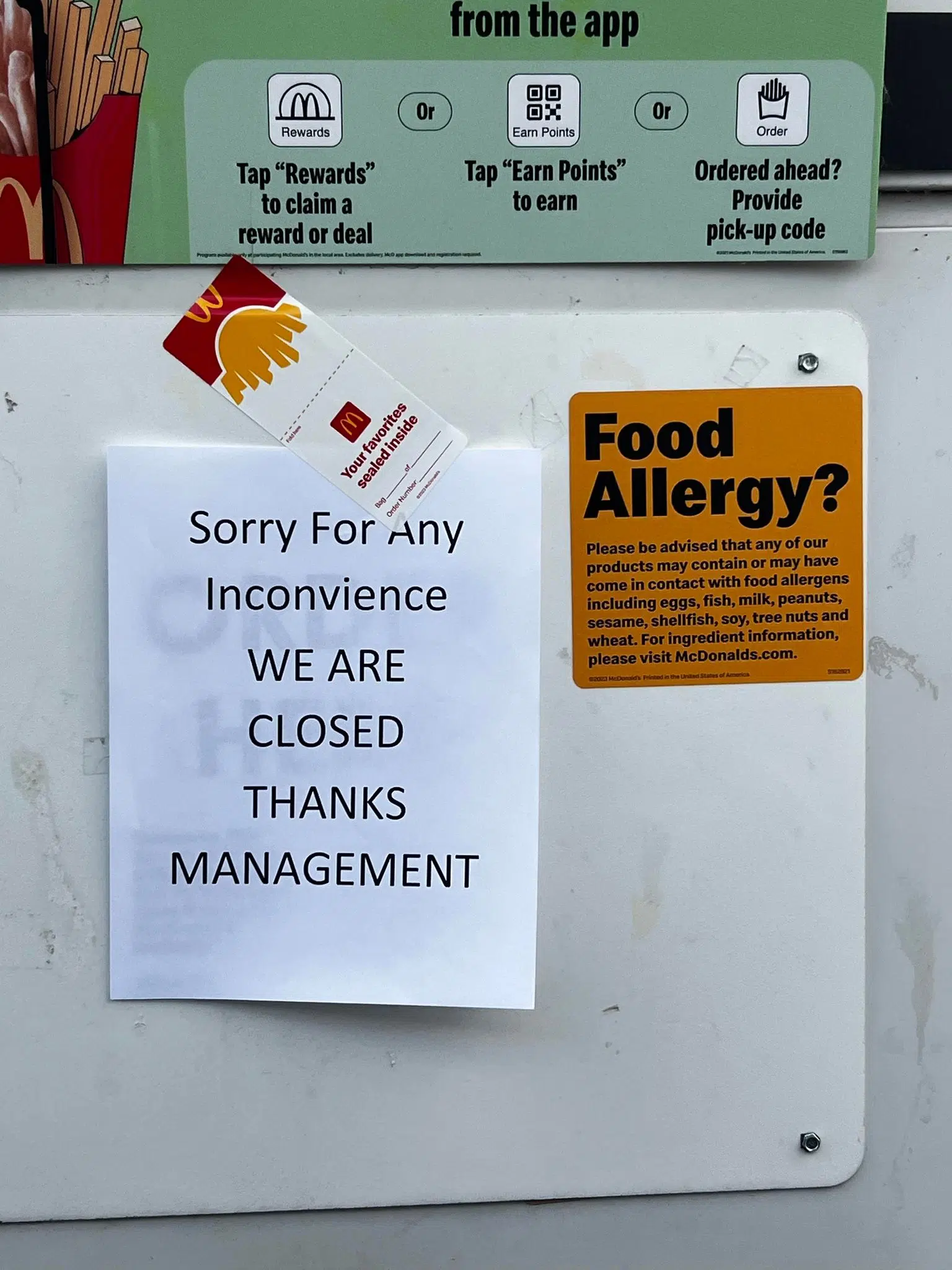 *UPDATE* Manitowoc McDonalds Closed Temporarily
