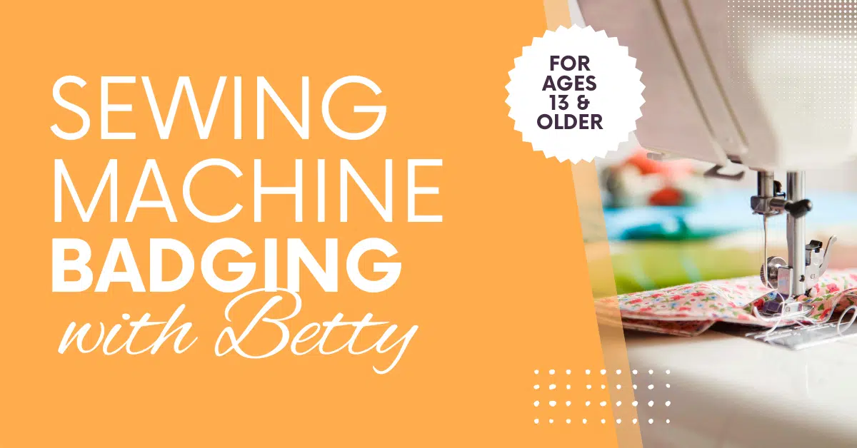 A Few Spots Remain Available for "Sewing Machine Badging with Betty" at Manitowoc Public Library