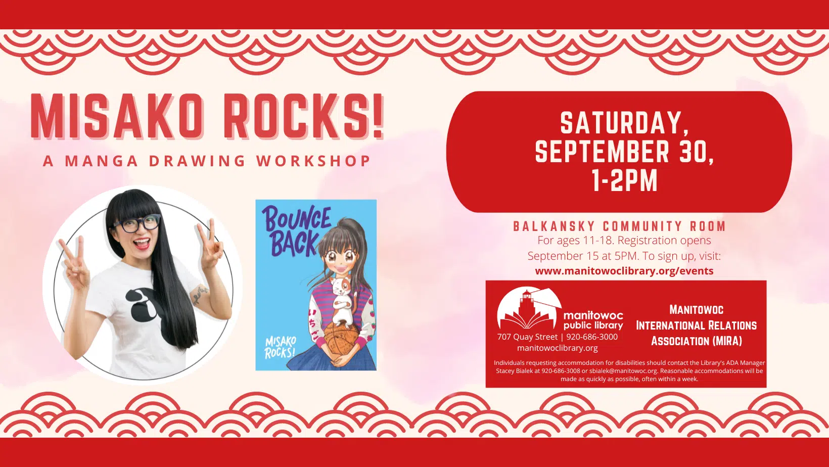 Misako Rocks! Manitowoc Public Library with Hands-On Manga Workshop