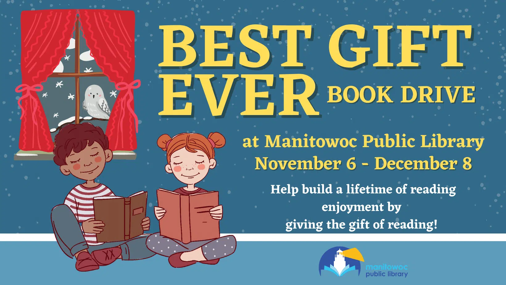 Hundreds of Books Donated by Manitowoc Public Library Patrons for "Best Gift Ever" Book Drive