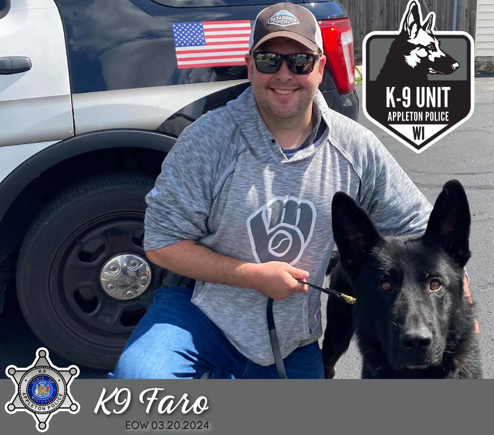 Appleton Police Say Goodbye to K9 Faro