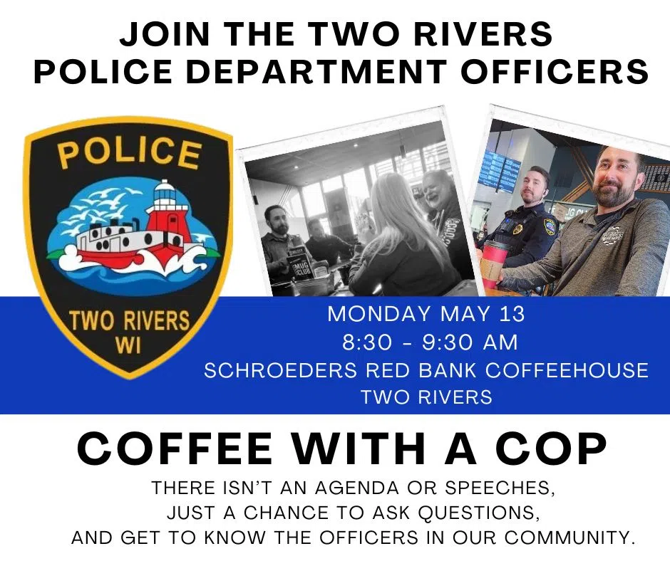 Coffee With a Cop Returns in Two Rivers