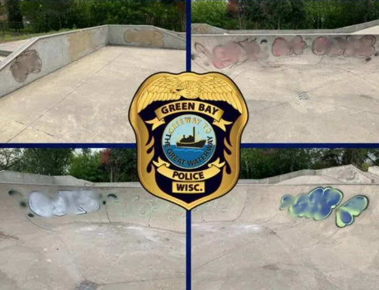 Green Bay Skate Park Tagged with Graffiti Twice