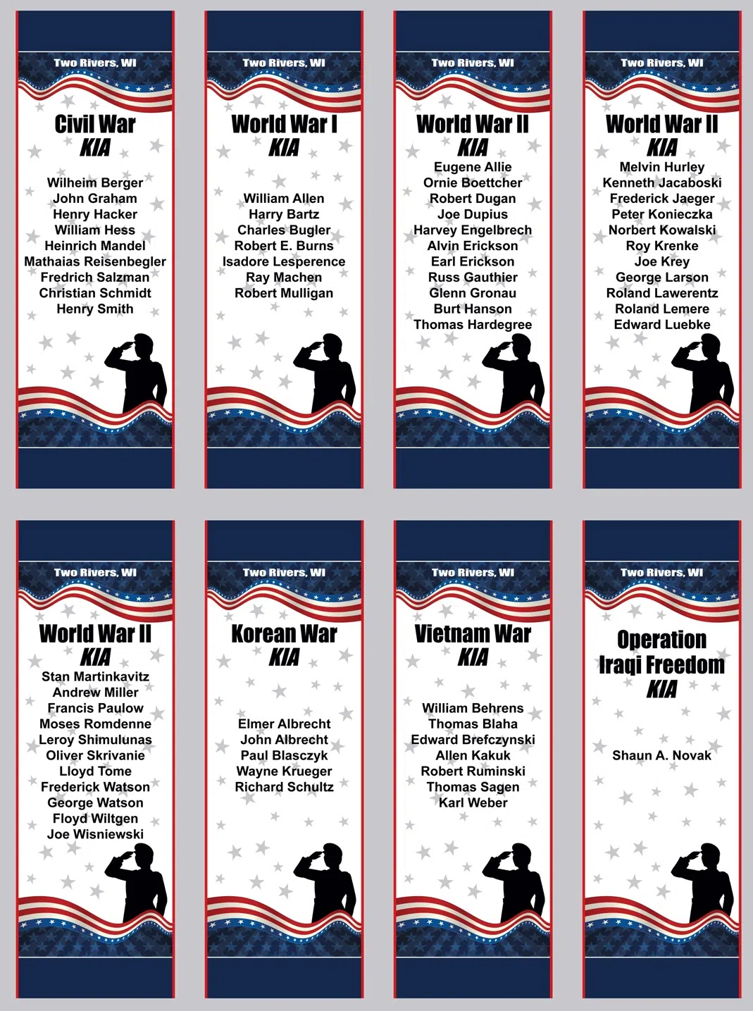 Two Rivers to Honor Military Heroes