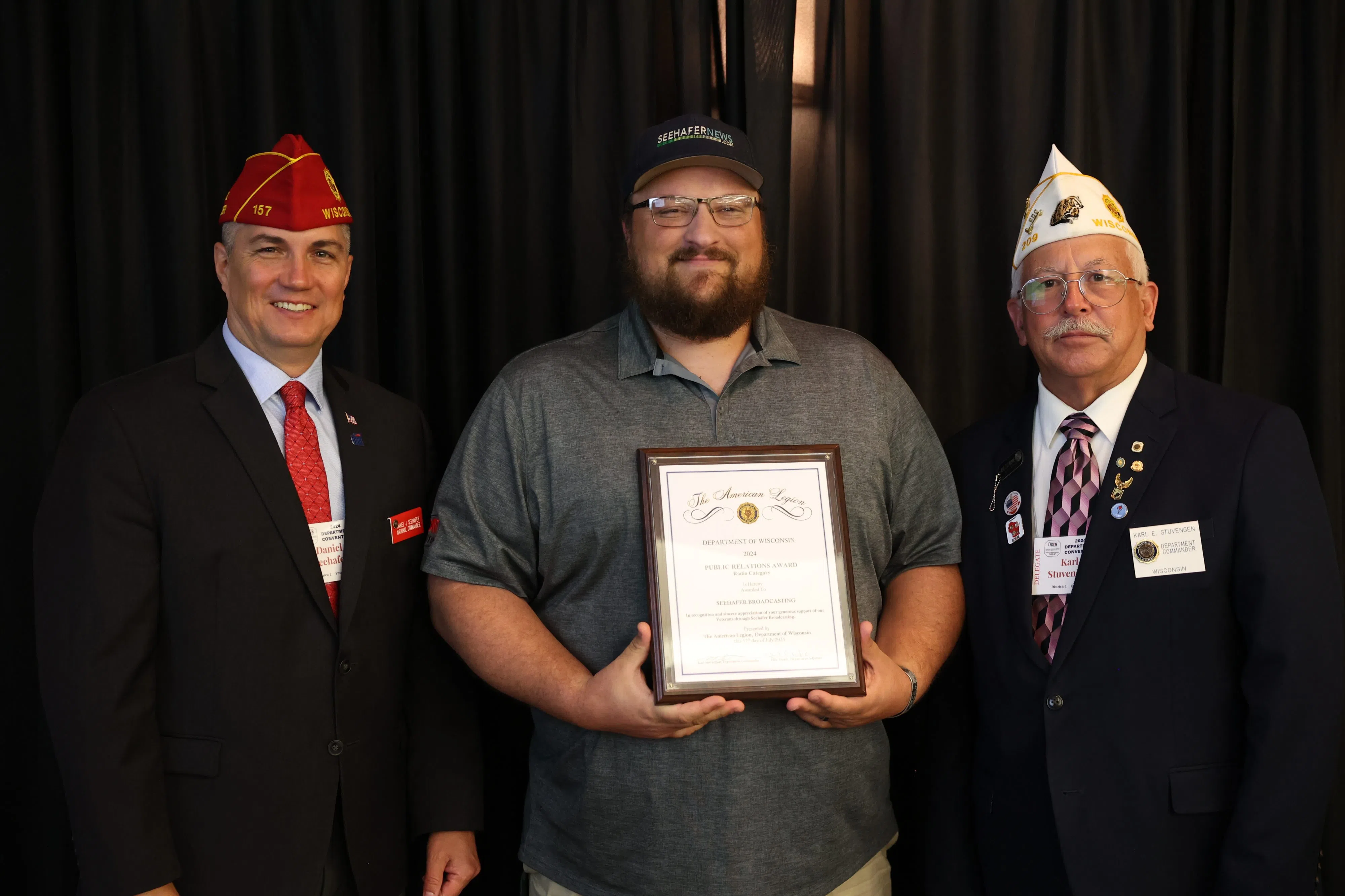 Seehafer Broadcasting Honored by Wisconsin American Legion