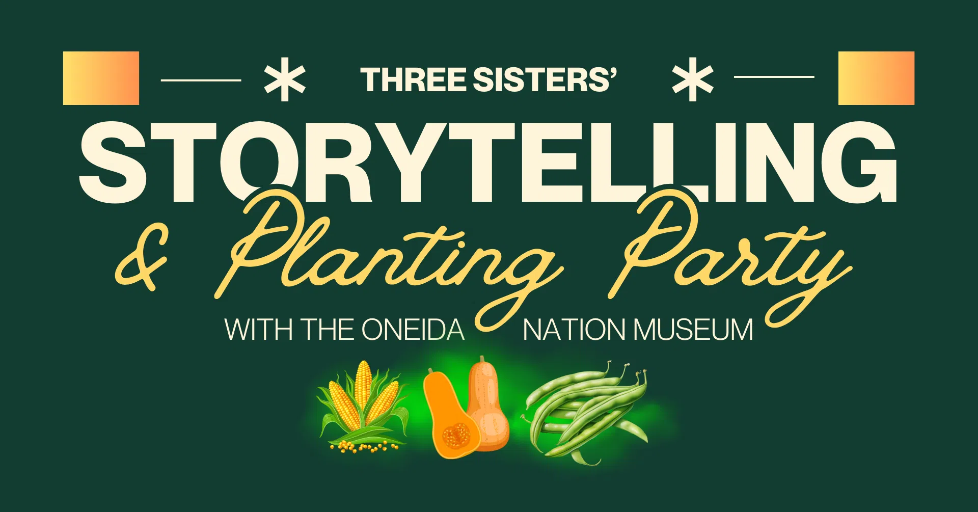 Three Sisters' Storytelling & Planting Party at Manitowoc Public Library