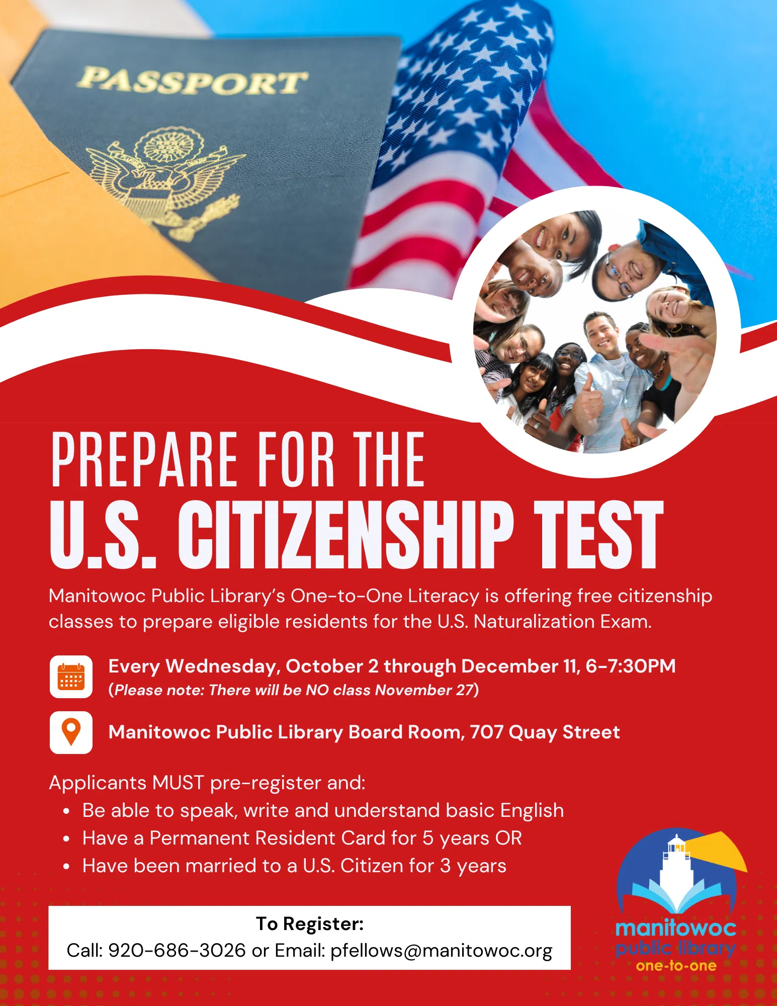 The First Step on Your Path to U.S. Citizenship Starts at Manitowoc Public Library