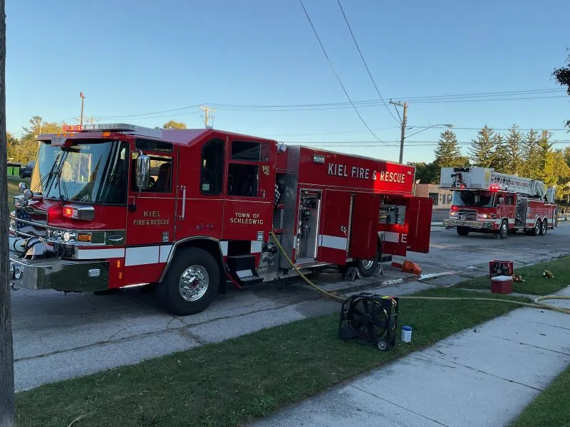 Kiel Fire and Ambulance Assist in Fire and Accident Within Same Day