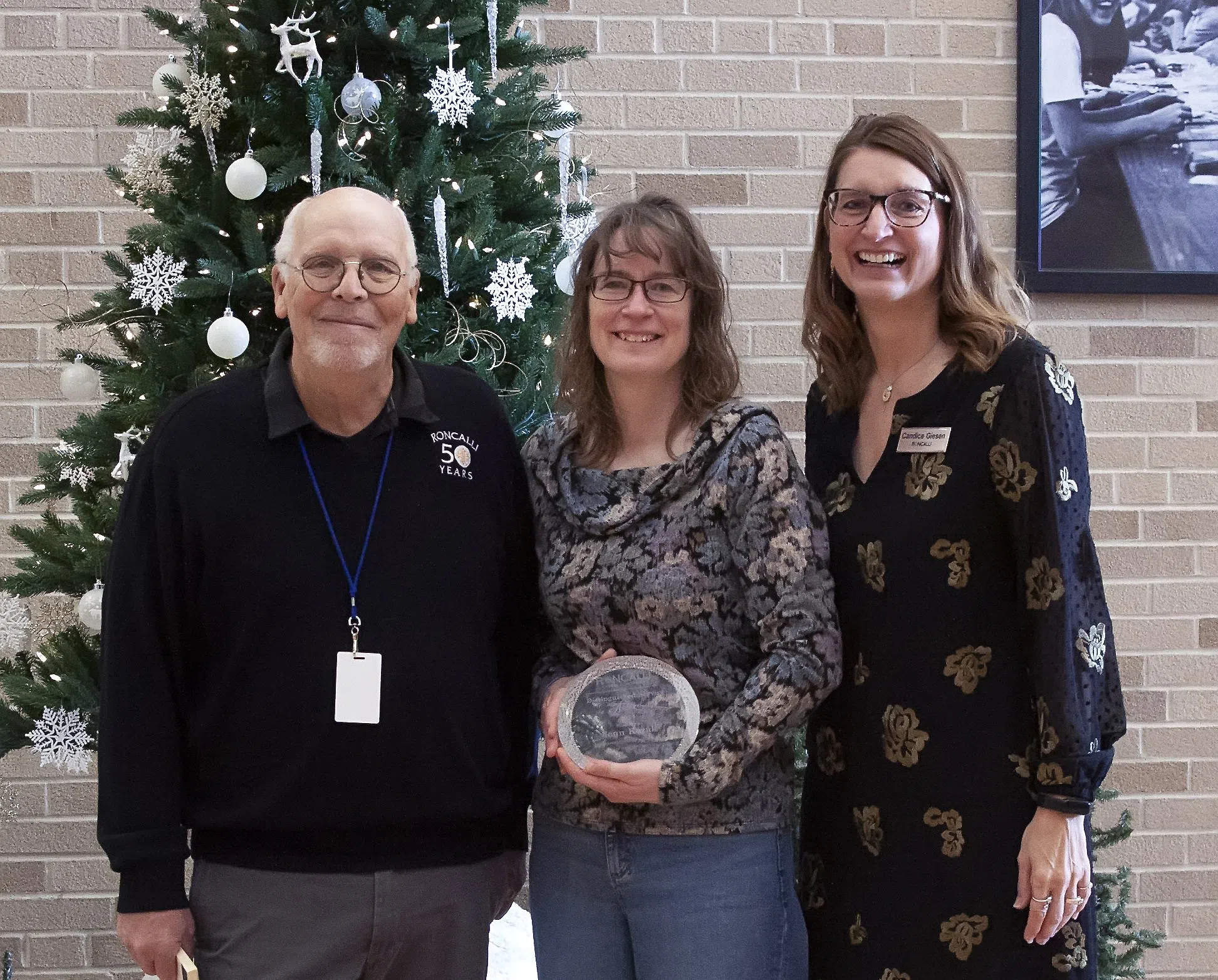 Roncalli High School Presents Distinguished Service Award to Jenn Kozak