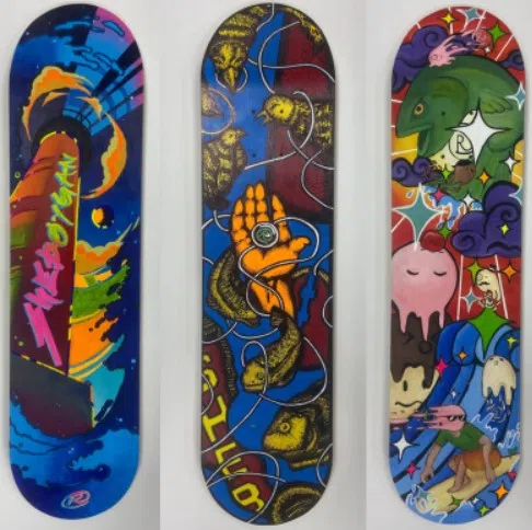 Sheboygan South Students Collab with Local Business to Create Custom Skateboards