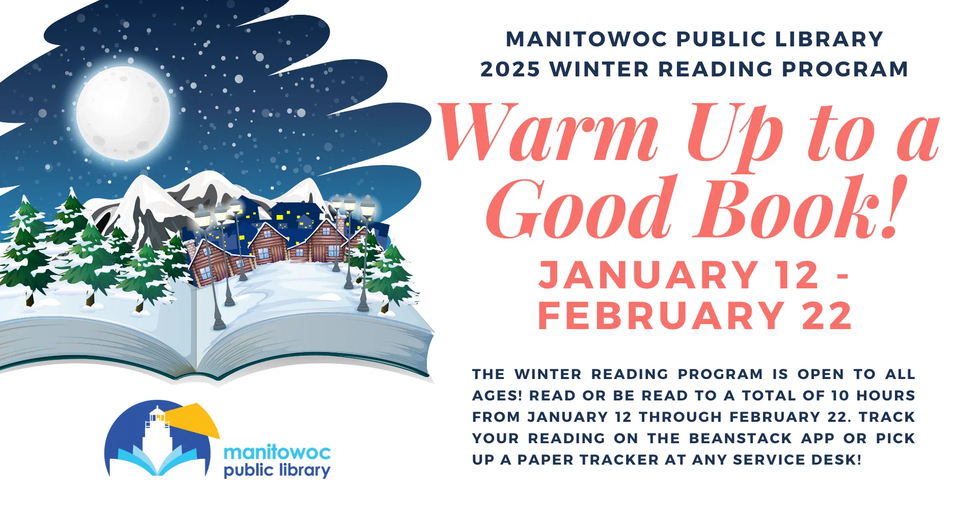 Warm Up With a Good Book During Manitowoc Public Library's Winter Reading Program