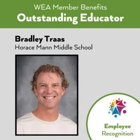 Sheboygan Middle School Teacher Receives Outstanding Educator Award