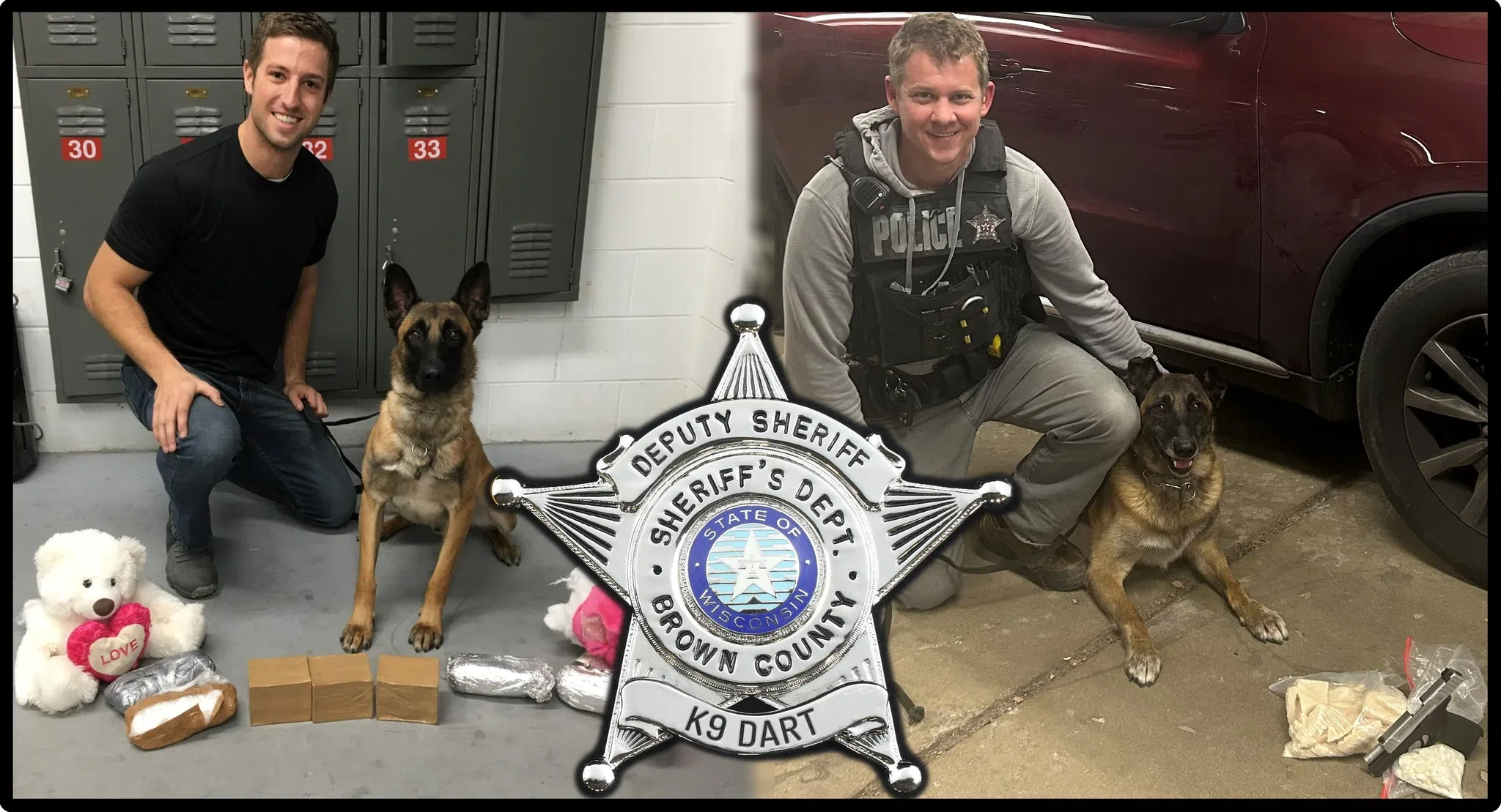 Two Brown County Sheriff's K9s Retire