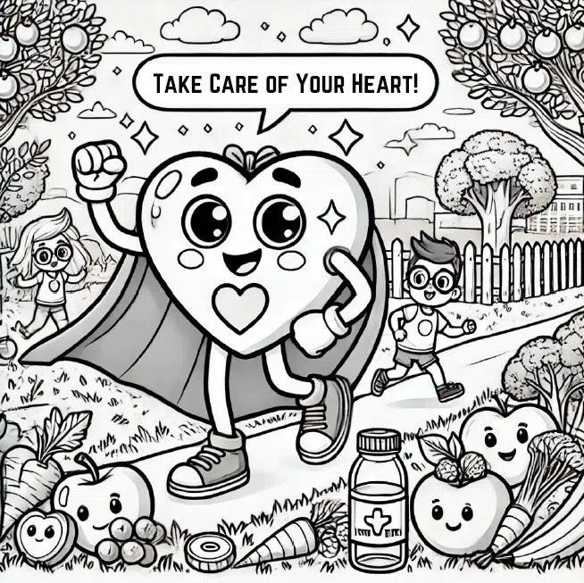 Coloring Contest Raising Money for the American Heart Association