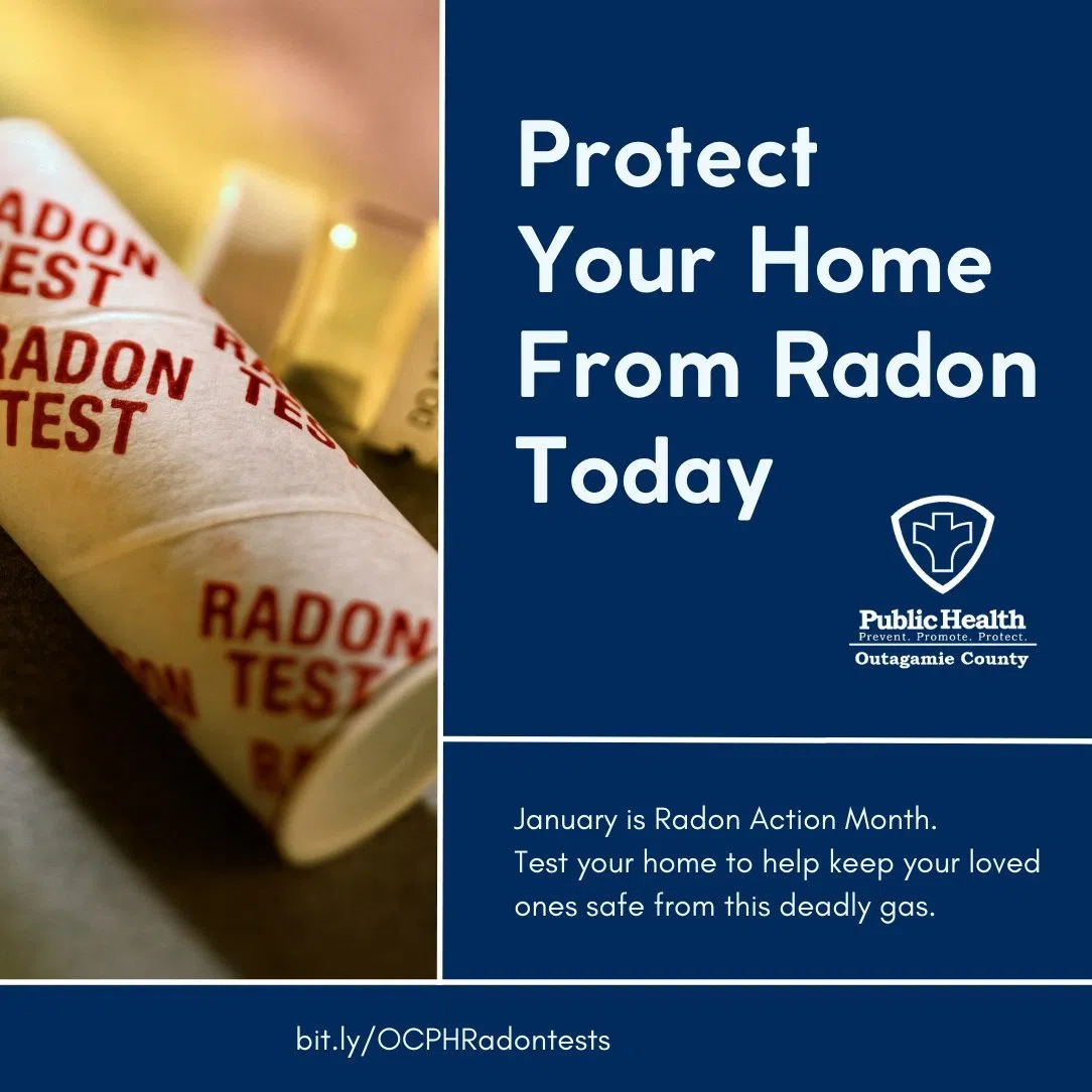Free Radon Test Kits Available in Outagamie County as DHS recommends Testing