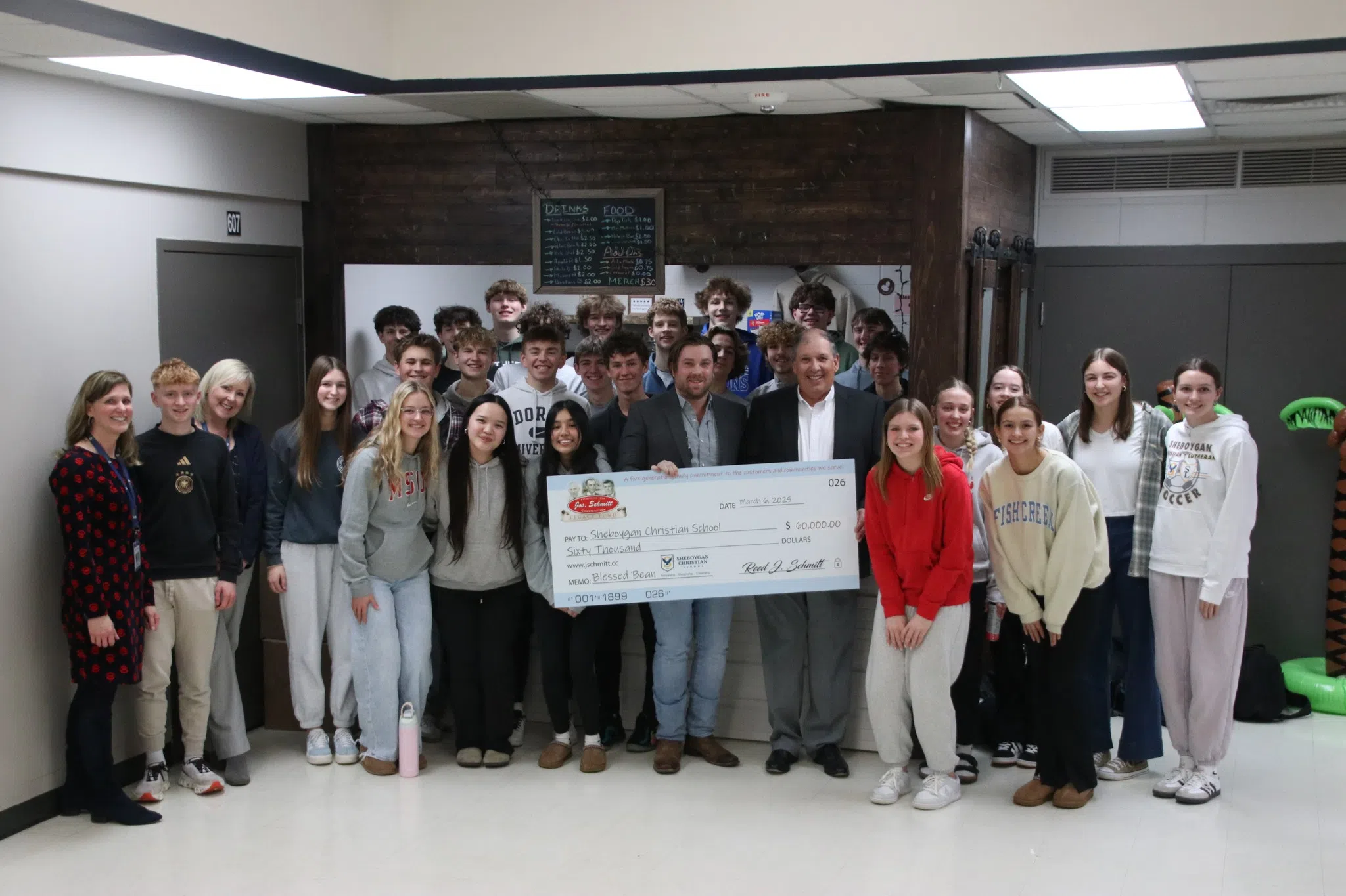 Sheboygan Christian School Receives Thousands in Donations for Student Coffee Shop