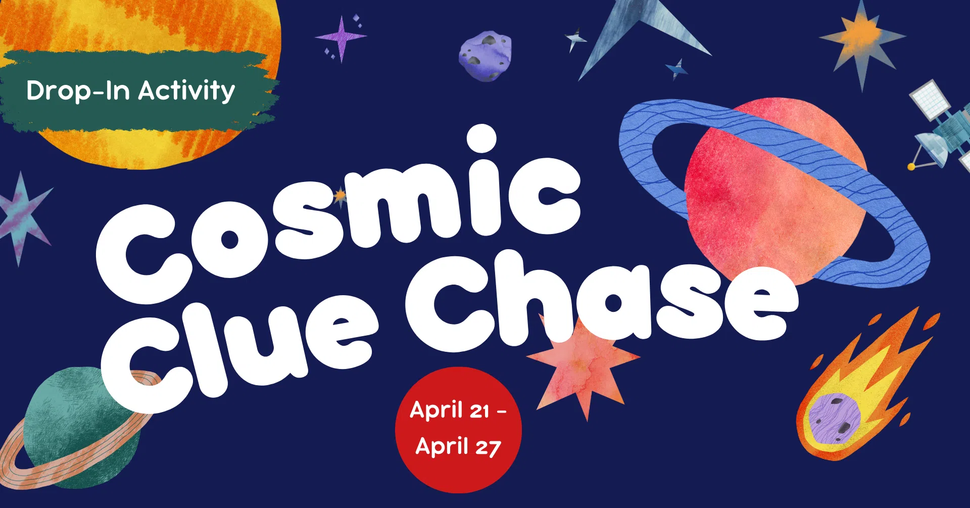 Blast Off into Adventure with Cosmic Clue Chase at Manitowoc Public Library