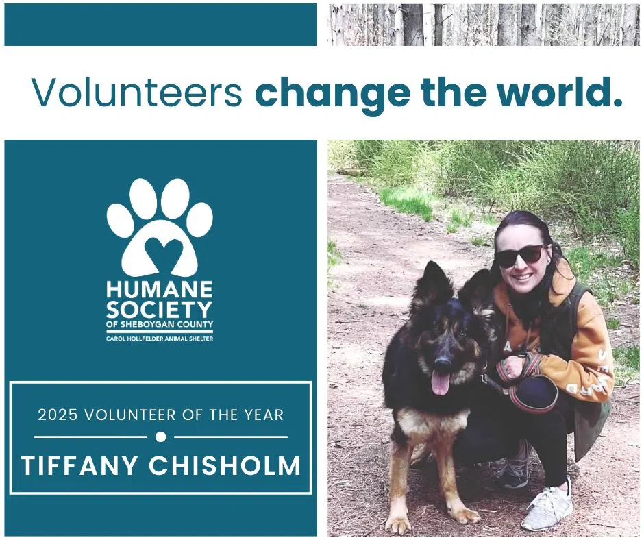 The Humane Society of Sheboygan County Names Volunteer of the Year
