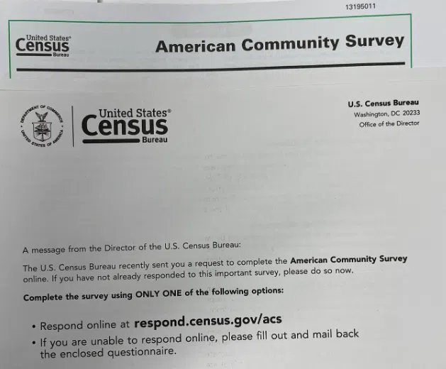 Calumet County Sheriff's Office Talks Safety US Census Bureau Survey Sent to Residents