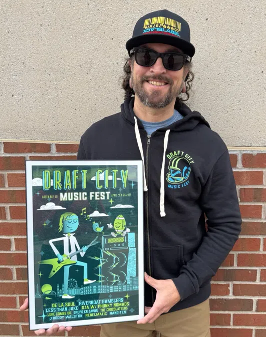 Manitowoc Artist is First Pick for Music Festival Designs at NFL Draft