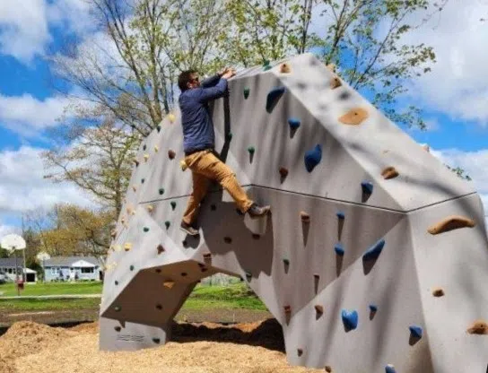 New Climbing Wall Installed in Two Rivers
