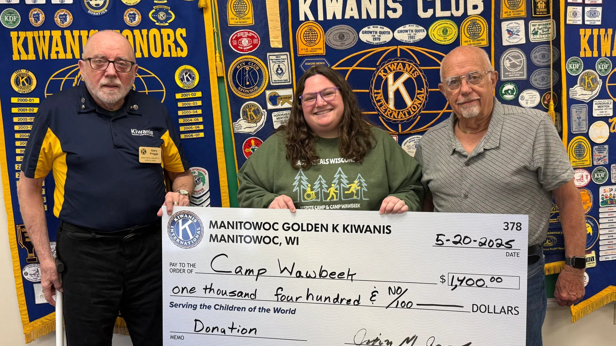 Manitowoc Golden K Donates to Wisconsin Dells Easter Seals Camp