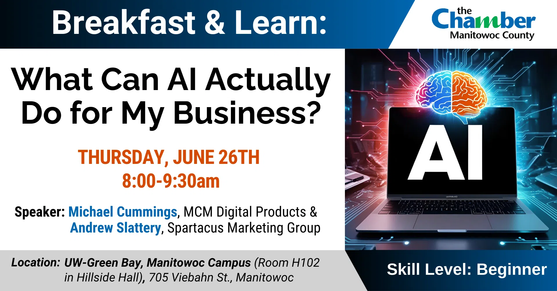 Chamber Manitowoc County Looks to Teach About the Benefits of AI
