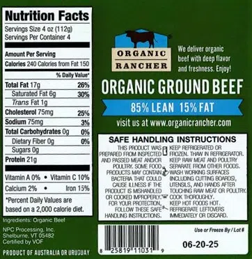 FSIS Issues Public Health Alert on Ground Beef Products for E. coli Contamination