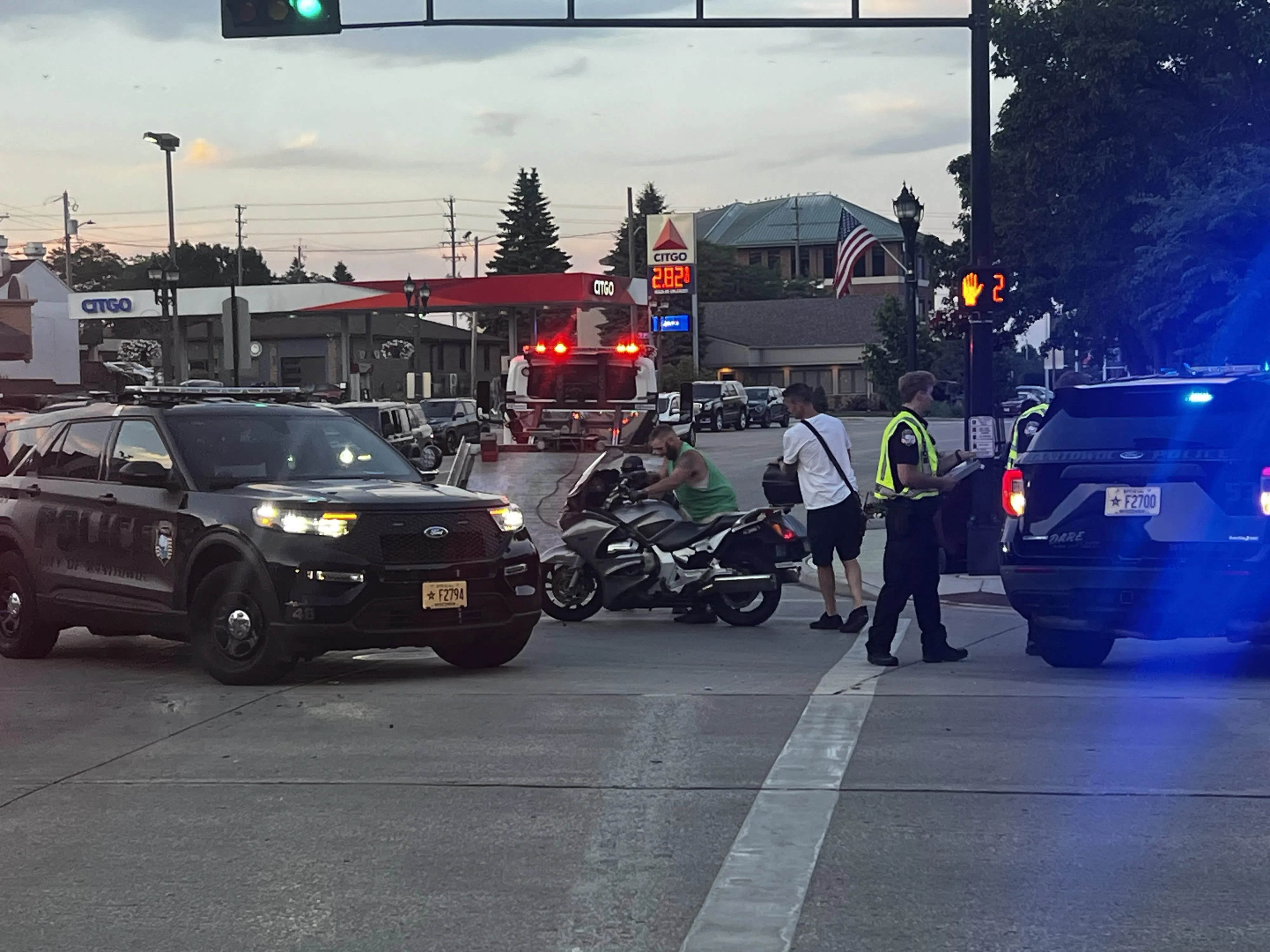 Motorcyclist Injured in Downtown Manitowoc Crash