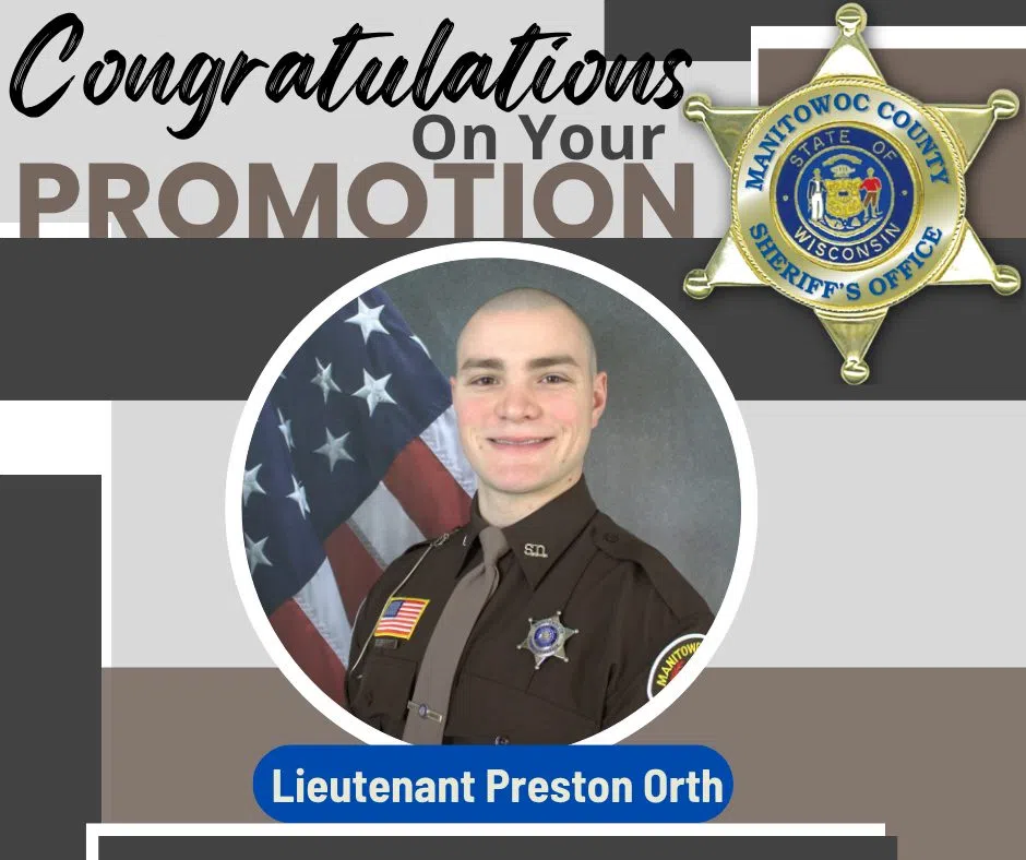 Manitowoc County Sheriff's Office Promotes Deputy