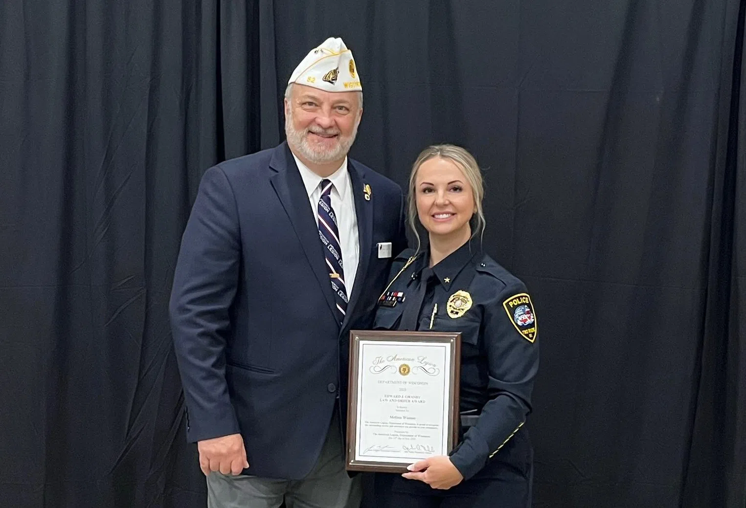 Two Rivers Assistant Police Chief Earns State Law and Order Award