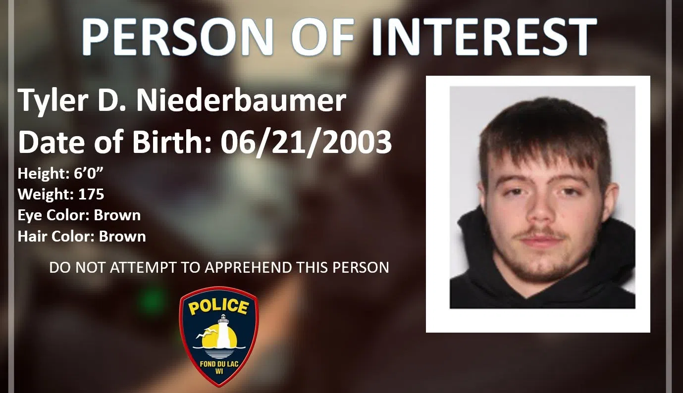 Felony Arrest Warrant Issued for Suspect after Gunfire in Fond du Lac