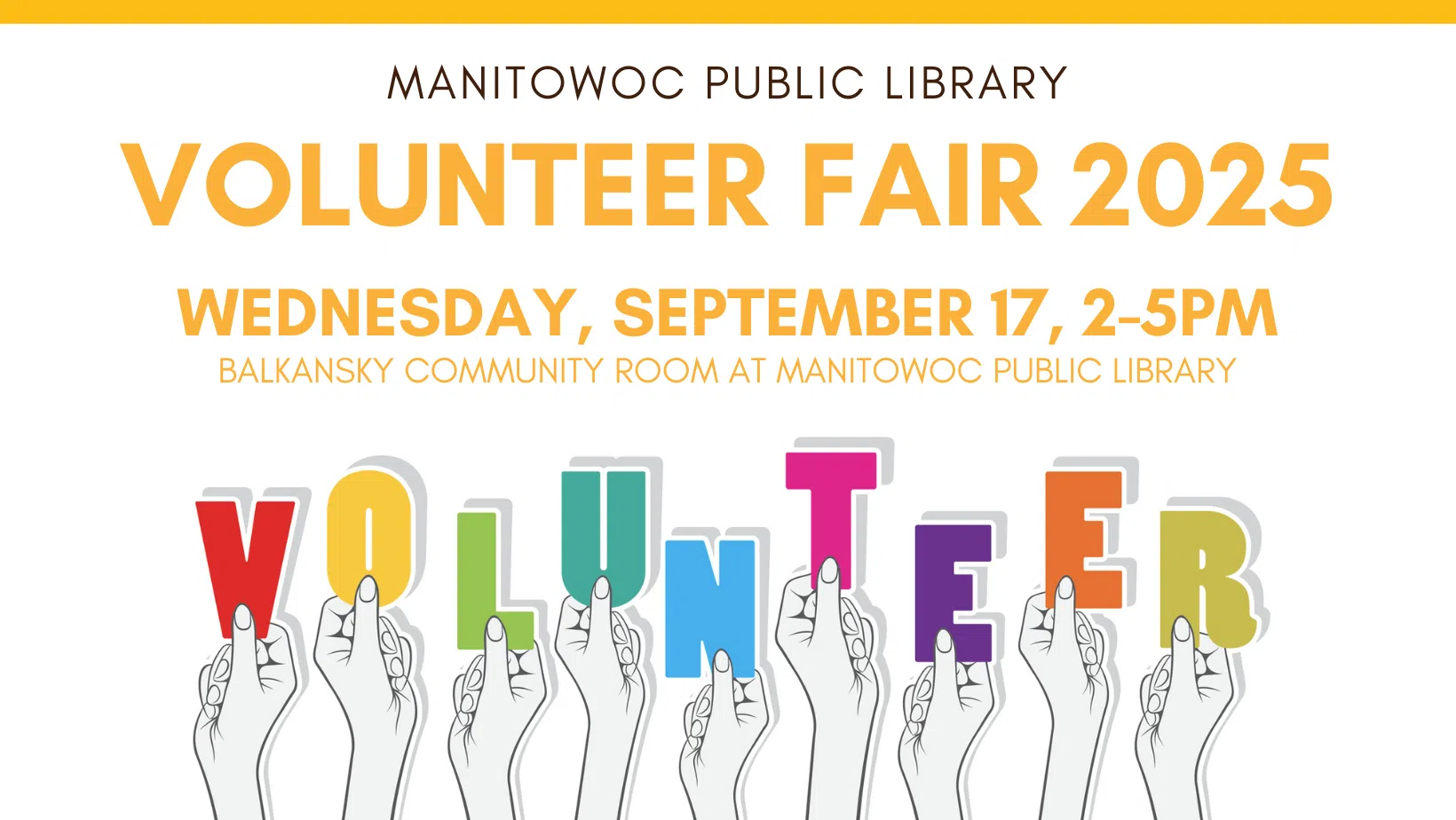 Volunteer Fair Returns to Manitowoc Public Library