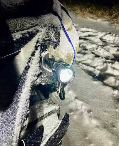 Door County Sheriff's Department Spots Flashlight in Place of a Headlight