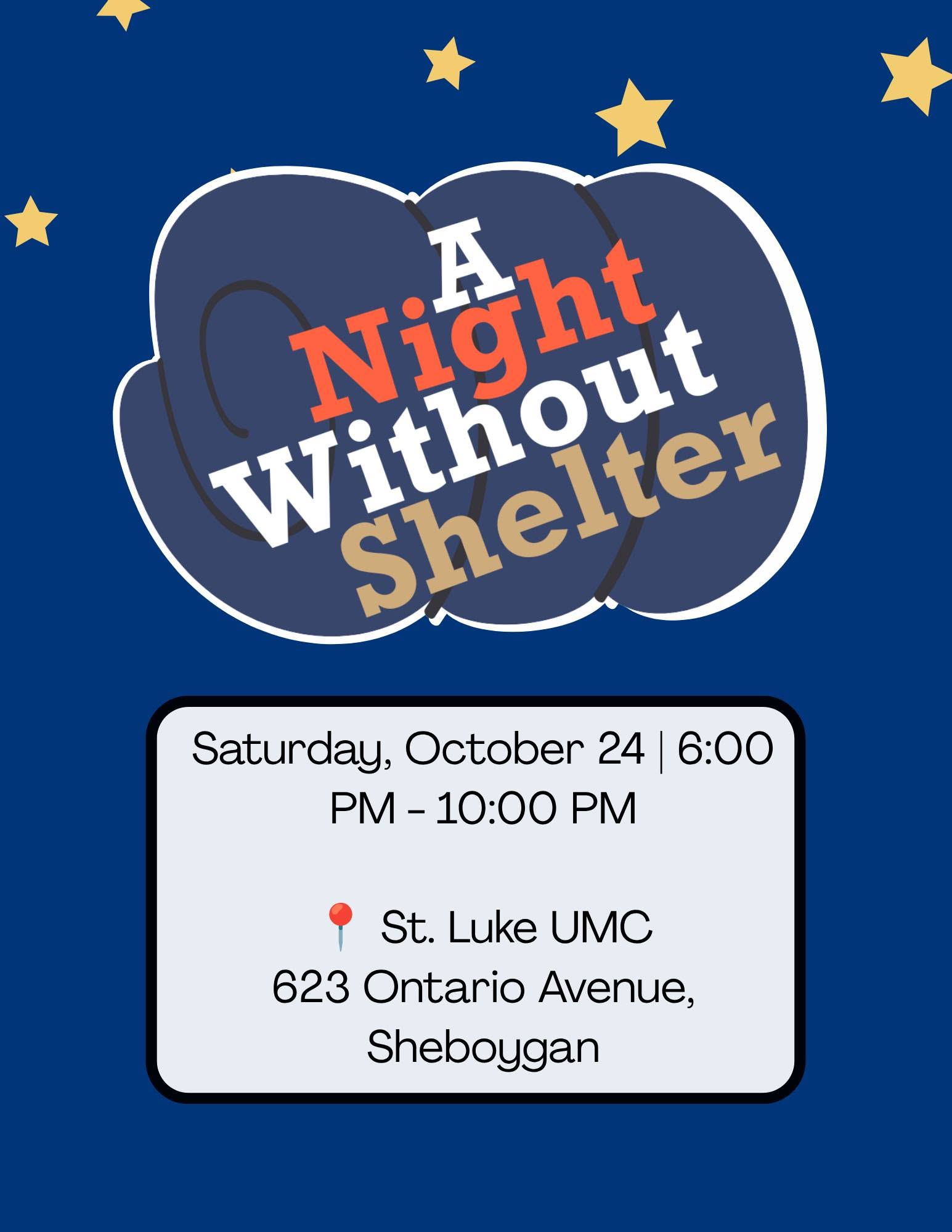 Sheboygan's 3rd Annual A Night Without Shelter Event Set for October