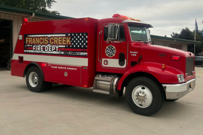 Francis Creek Fire Department Gets Unexpected Fire Truck Replacement